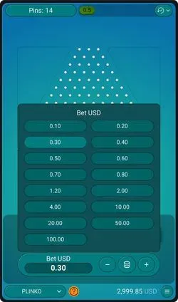 Plinko money game